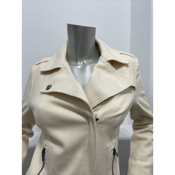 SISLEY Women Wool Blend White jacket size IT 40 - Picture 7 of 12